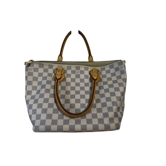 Louis Vuitton Purse Auth. Saleya PM N51186 Azur Damier Handbag - Picture 4 of 9